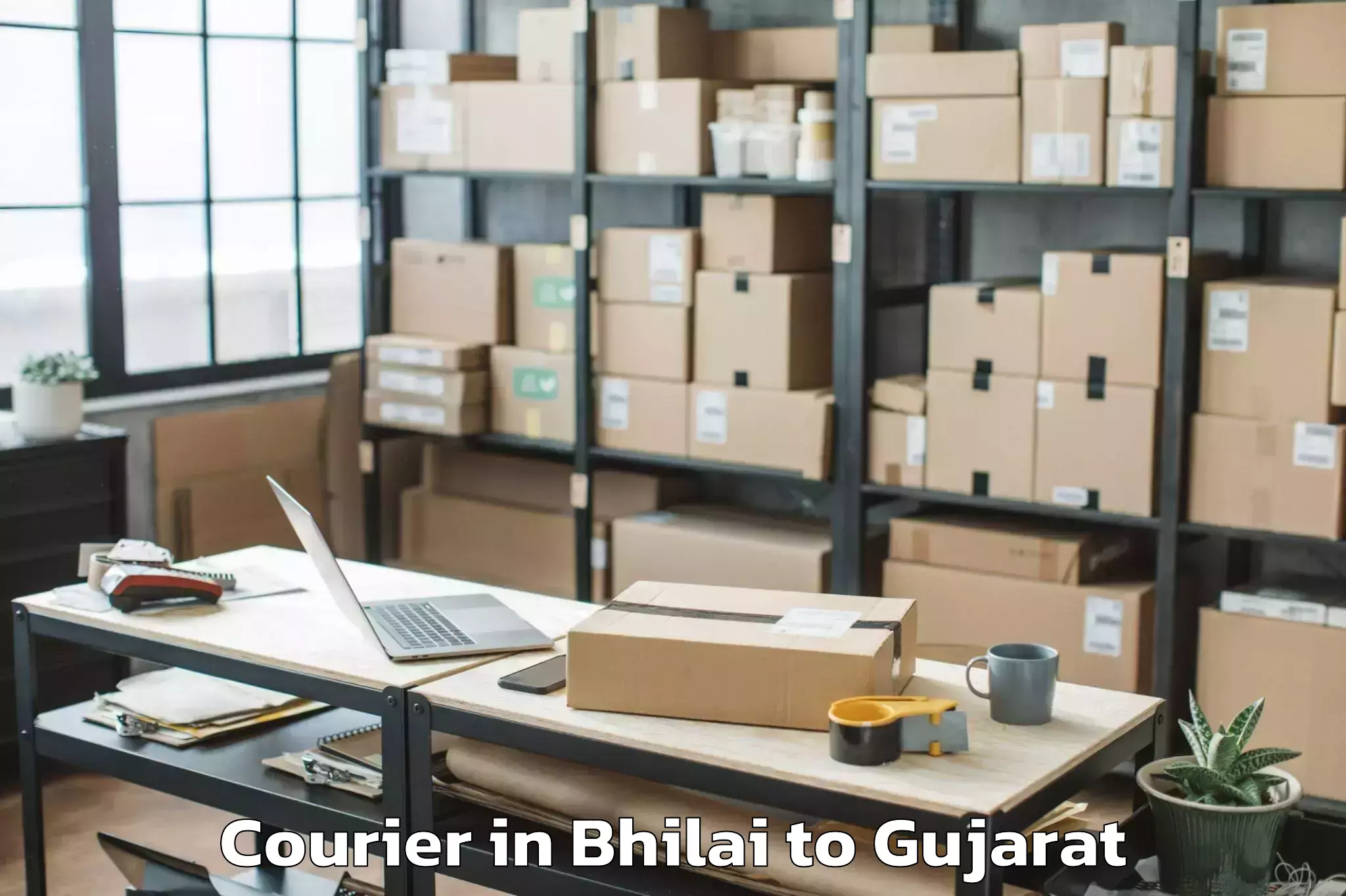 Easy Bhilai to Dhandhuka Courier Booking